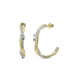 Guess Bijoux Boucles D'Oreilles<Boucles oreilles Twist JUBE05063JWYGRH Acier Doré
