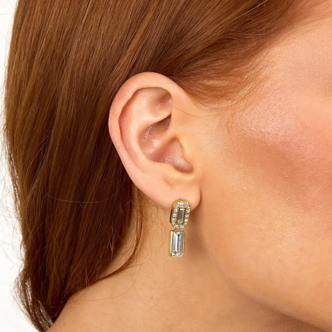 Karl Lagerfeld Bijoux Boucles D'Oreilles<Boucles oreilles Karl Lagerfeld Stone - KLAYC40 Acier Doré