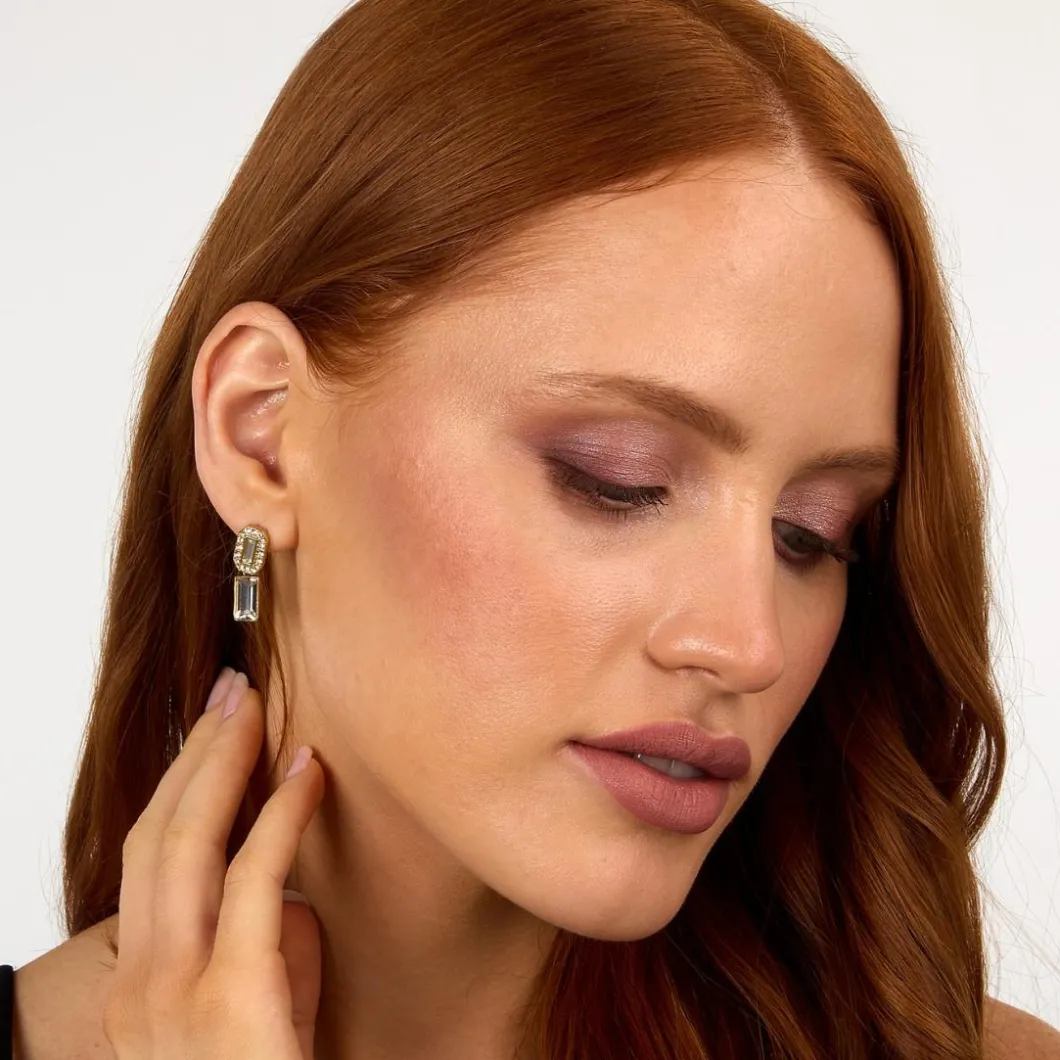 Karl Lagerfeld Bijoux Boucles D'Oreilles<Boucles oreilles Karl Lagerfeld Stone - KLAYC40 Acier Doré