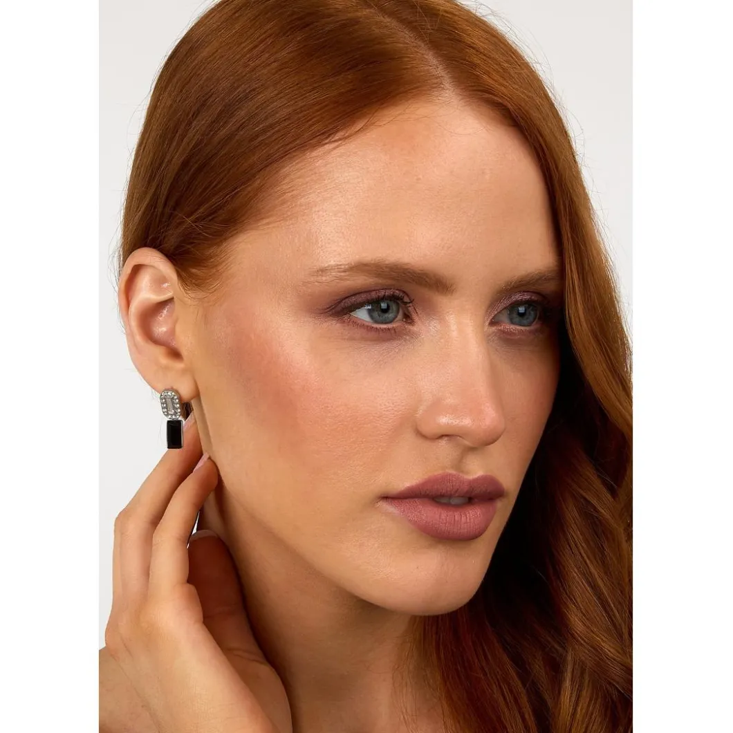 Karl Lagerfeld Bijoux Boucles D'Oreilles<Boucles oreilles Karl Lagerfeld Stone - KLAYC41 Acier Argent