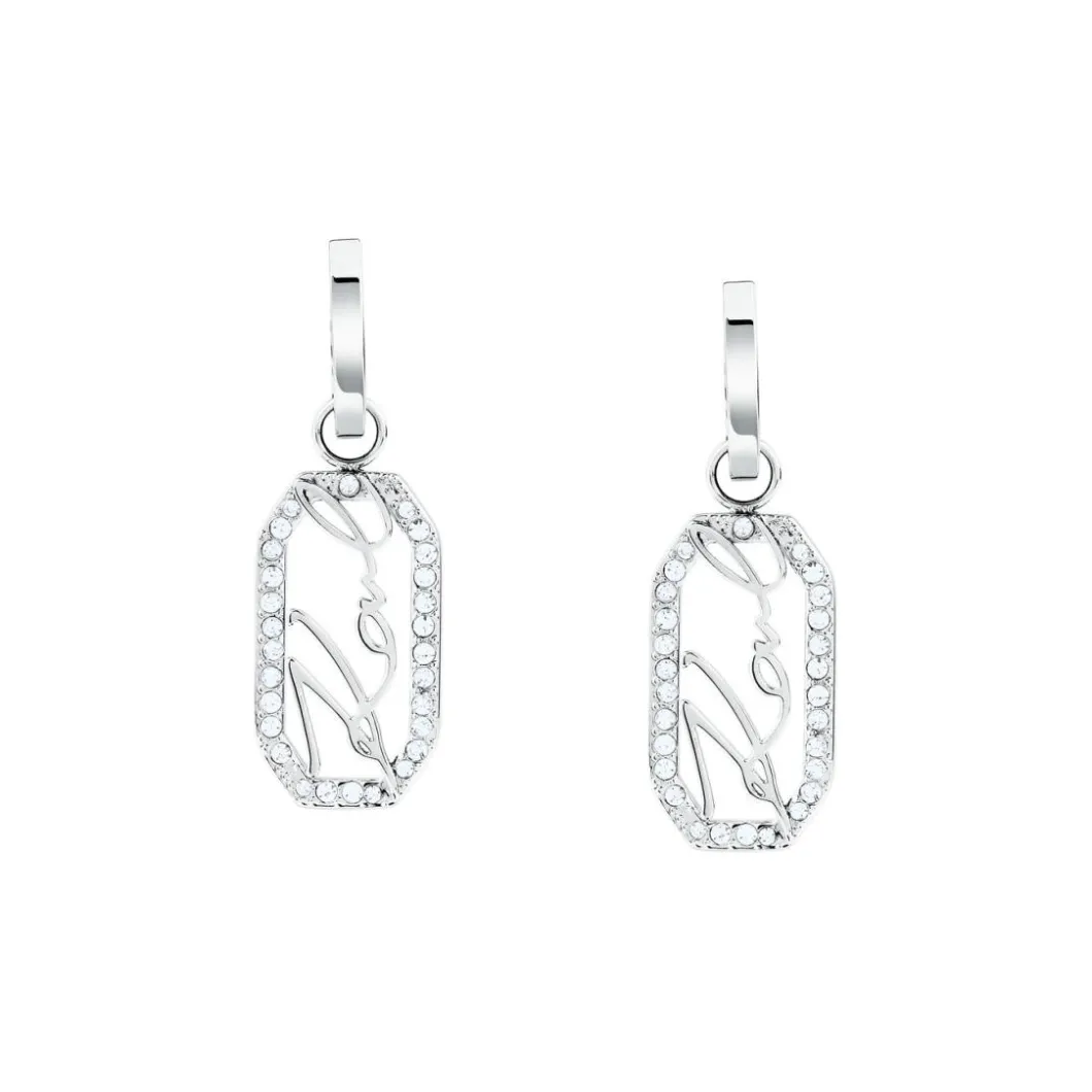 Karl Lagerfeld Bijoux Boucles D'Oreilles<Boucles oreilles Karl Lagerfeld Stone - KLAYC46 Acier Argent