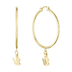 Lacoste Boucles D'Oreilles<Boucles oreilles Crocodile - 2040376 Acier Doré