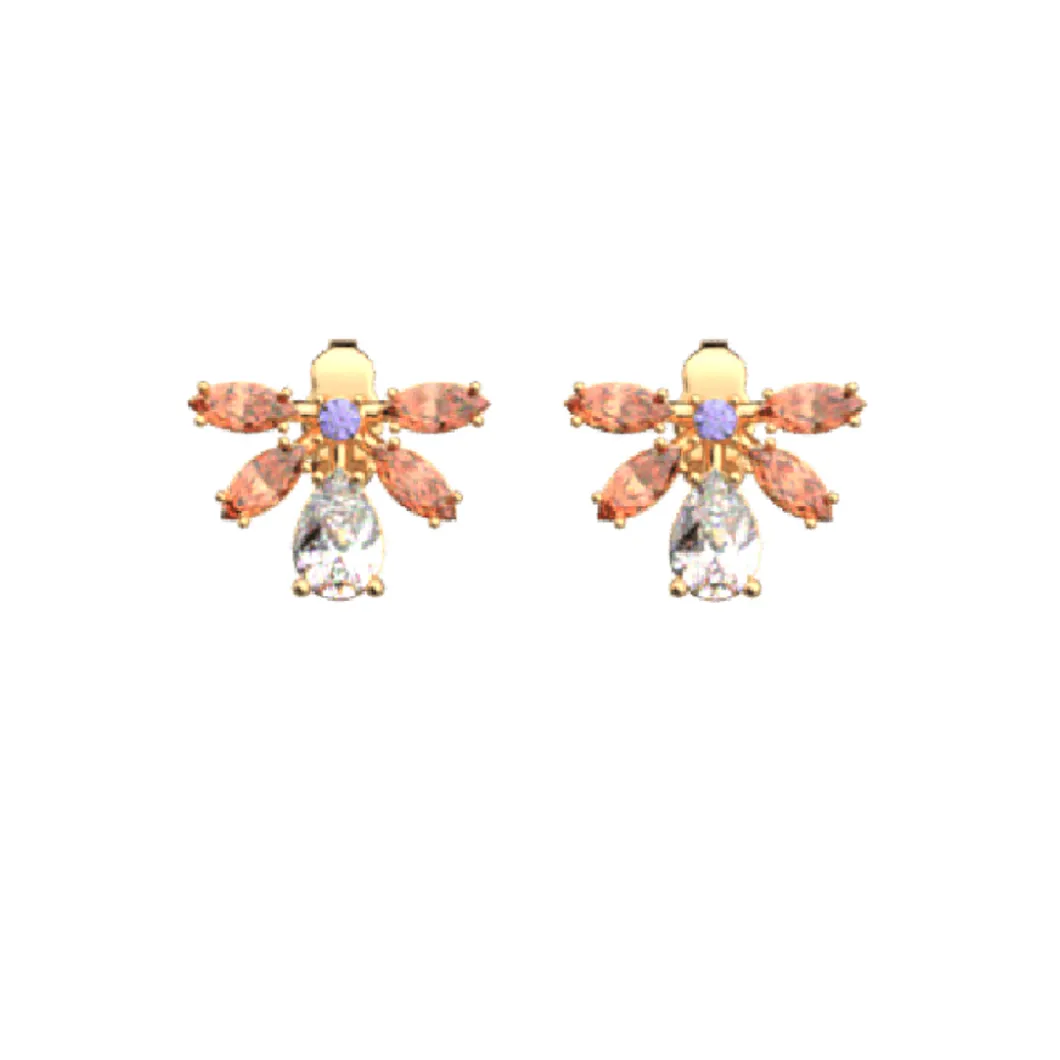 Les Georgettes Boucles D'Oreilles<Boucles oreilles 70445311976000 Doré P-Cristal