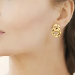 Maison de la Bijouterie Boucles D'Oreilles<Boucles oreilles Sensimio Y55V000 Plaqué or