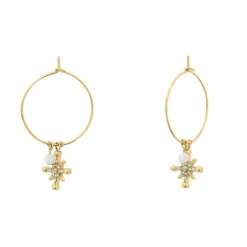 Pierre Lannier Bijoux Boucles D'Oreilles<Boucles oreilles Australe - BJ22A2211 Acier Doré