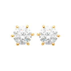 Maison de la Bijouterie Boucles D'Oreilles<Boucles oreilles plaqué or oxyde zirconium 6mm Y0YZ5366Z
