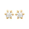 Maison de la Bijouterie Boucles D'Oreilles<Boucles oreilles plaqué or oxyde zirconium 3mm Y0YZ5363Z