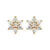 Maison de la Bijouterie Boucles D'Oreilles<Boucles oreilles puces fleurs plaqué or Y5YU4Z0
