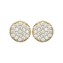 Maison de la Bijouterie Boucles D'Oreilles<Boucles oreilles puces plaqué or oxyde de zirconium Y4UY0ZZ