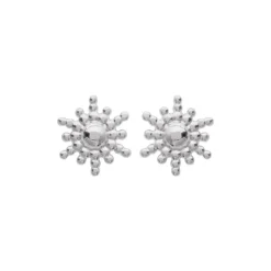 Maison de la Bijouterie Boucles D'Oreilles<Boucles oreilles puces soleil Argent W556300