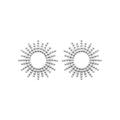 Maison de la Bijouterie Boucles D'Oreilles<Boucles oreilles puces soleil Argent W564V00