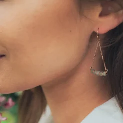 Sloya Boucles D'Oreilles<Boucles oreilles Piana en pierres Labradorite