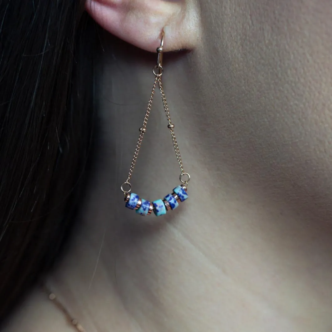 Sloya Boucles D'Oreilles<Boucles oreilles Piana en pierres Jaspe