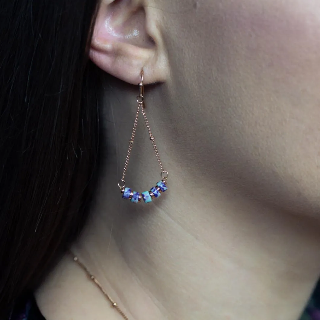 Sloya Boucles D'Oreilles<Boucles oreilles Piana en pierres Jaspe