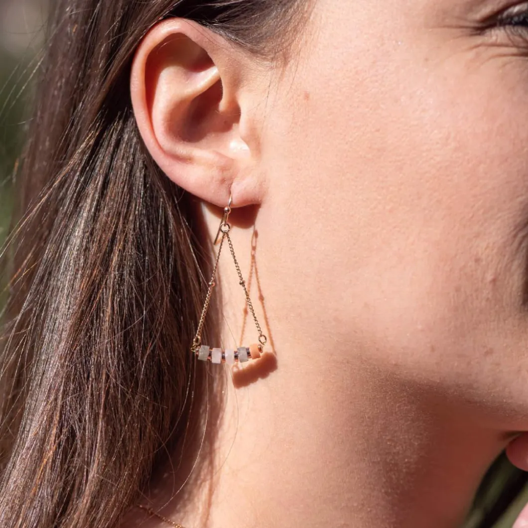 Sloya Boucles D'Oreilles<Boucles oreilles Piana en Pierres de Lune