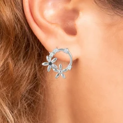 So Charm Bijoux Boucles D'Oreilles<Boucles Oreilles So Charm - BD2296-ARGENT-DIAMANT - Boucles D'Oreilles Argentées
