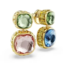 Swarovski Boucles D'Oreilles<Boucles oreilles Chroma Versatile - 5692492 Plaqué or Bleu