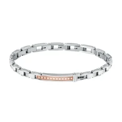 Sector Bijoux Bracelet<Bracelet argenté pour homme en acier