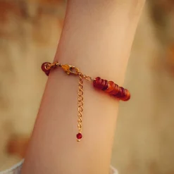 Sloya Bracelets<Bracelet Blima en pierres Agate rouge