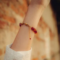 Sloya Bracelets<Bracelet Blima en pierres Agate rouge