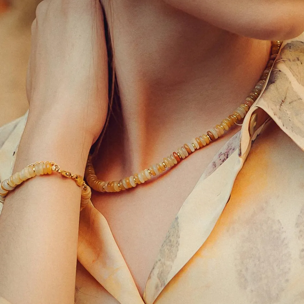 Sloya Bracelets<Bracelet Blima en pierres Jade jaune