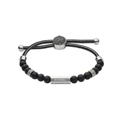 Diesel Bijoux Bracelet<Bracelet BRAVE ARMOR DX1151040 - Bracelet Perles Noir