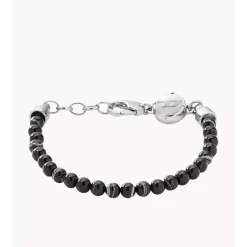 Diesel Bijoux Bracelet<Bracelet Diesel DX0848040 - Bracelet Tresse Cuir Noir Homme