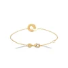 Maison de la Bijouterie Bracelets<Bracelet fantaisie double rond femme plaqué or UYZZ64ZV