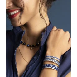 Les Interchangeables Bracelets<Bracelet Femme - A88574 Jonc Ruban 12mm MV Girafe