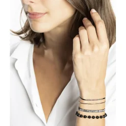Les Interchangeables Bracelets<Bracelet Femme - A85381 Strass Box Jonc Fil