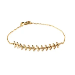 Maison de la Bijouterie Bracelets<Bracelet Femme épi plaqué or UWZ5W6ZV