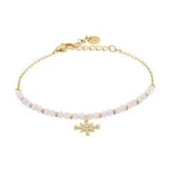 Pierre Lannier Bijoux Bracelets<Bracelet Femme Antharea - BJ25A5251 Acier Doré