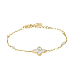 Pierre Lannier Bijoux Bracelets<Bracelet Femme Rubya - BJ23A1201 Acier Doré