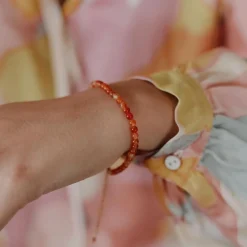 Sloya Bracelets<Bracelet Femme Serena en pierres Cornaline Rouge