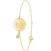 So Charm Bijoux Bracelets<Bracelet Femme So Charm - BD2281-DORE-B-DIAMANT - Bracelet Initial Doré