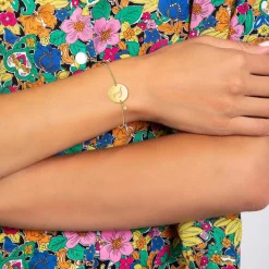 So Charm Bijoux Bracelets<Bracelet Femme So Charm - BD2281-DORE-T-DIAMANT - Bracelet Initial Doré