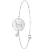 So Charm Bijoux Bracelets<Bracelet Femme So Charm - BD2281-ARGENT-T-DIAMANT - Bracelet Initial Argenté