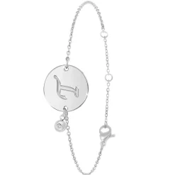 So Charm Bijoux Bracelets<Bracelet Femme So Charm - BD2281-ARGENT-T-DIAMANT - Bracelet Initial Argenté