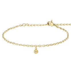 So Charm Bijoux Bracelets<Bracelet Femme So Charm - BD2383-DORE-DIAMANT - Bracelet Mode Doré