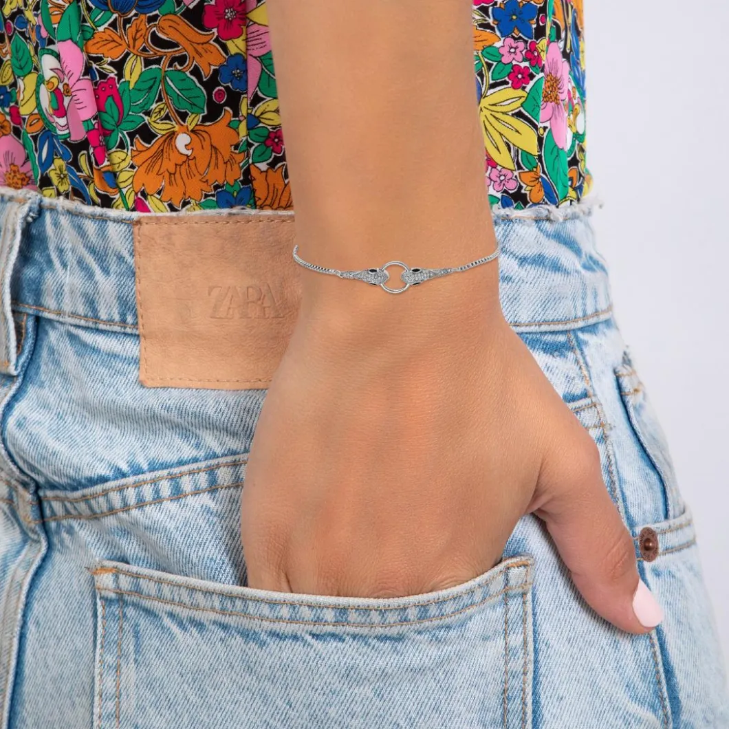 So Charm Bijoux Bracelets<Bracelet Femme So Charm - B3155-ARGENT - Bracelet Serpent Argenté