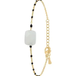 So Charm Bijoux Bracelets<Bracelet Femme So Charm - B4275-DORE-QUARTZBLANC - Bracelet Mode Doré