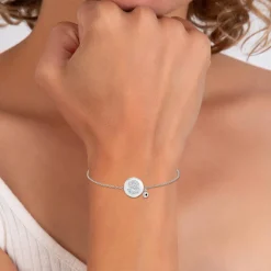 So Charm Bijoux Bracelets<Bracelet Femme So Charm - BD2693-ARGENT-S-DIAMANT - Bracelet Argenté Lettre