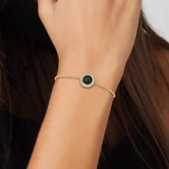 So Charm Bijoux Bracelets<Bracelet Femme So Charm - B2125- - Bracelet Mode Doré Noir