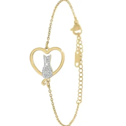 So Charm Bijoux Bracelets<Bracelet Femme So Charm - B3361-DORE - Bracelet Chat Doré