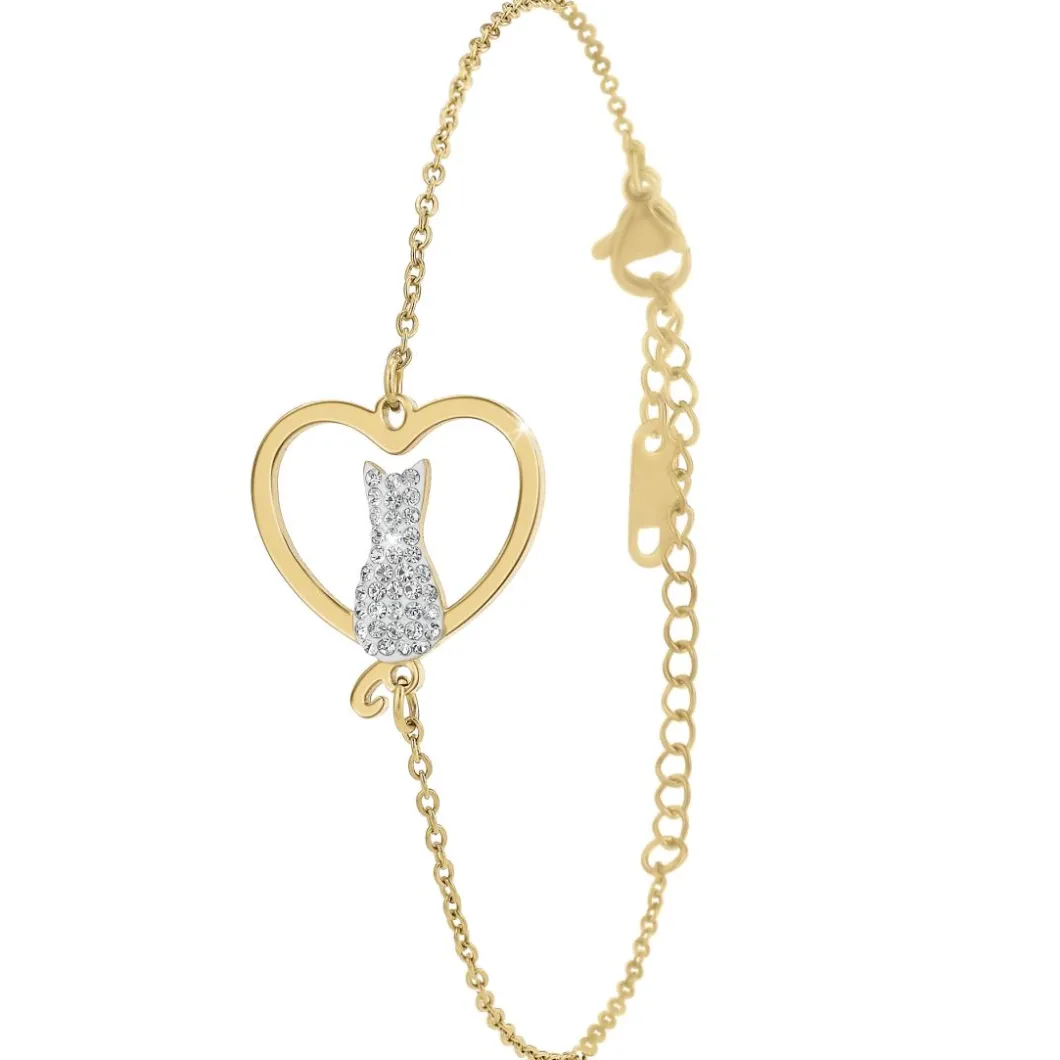 So Charm Bijoux Bracelets<Bracelet Femme So Charm - B3361-DORE - Bracelet Chat Doré