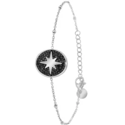 So Charm Bijoux Bracelets<Bracelet Femme So Charm - B4004--NOIR - Bracelet Mode é Argent