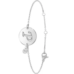 So Charm Bijoux Bracelets<Bracelet Femme So Charm - BD2281-ARGENT-P-DIAMANT - Bracelet Initial Argenté