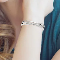 So Charm Bijoux Bracelets<Bracelet Femme So Charm - B2129-ARGENT Acier Argent