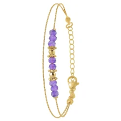 So Charm Bijoux Bracelets<Bracelet Femme So Charm - B4174- - Bracelet Mode Doré Violet
