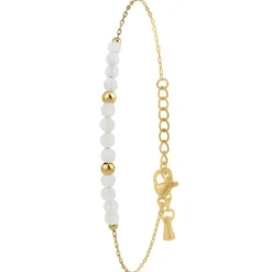 So Charm Bijoux Bracelets<Bracelet Femme So Charm - B4264-QUARTZBLANC - Bracelet Mode Doré
